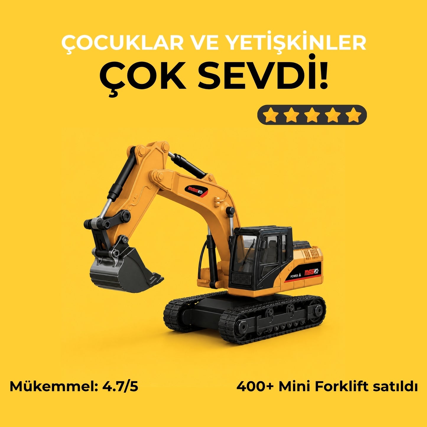 Mini Ekskavatör - Uzaktan Kumandalı Masaüstü İş Makinesi!