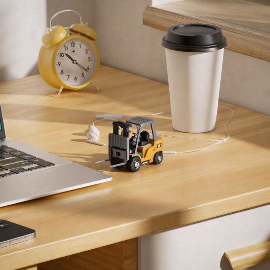 Mini Forklift - Uzaktan Kumandalı Masaüstü İş Makinesi!