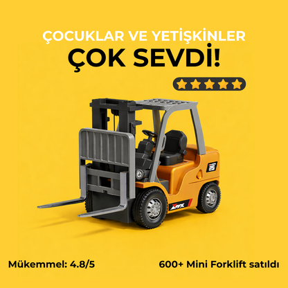Mini Forklift - Uzaktan Kumandalı Masaüstü İş Makinesi!